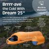 image:imageRetrospec Dream 25 Kids Sleeping Bag for Camping  Mummy Style WaterResistant Lightweight 3lbs 3oz Adjustable Length Draft Collar 25F RatingDay Dreamer
