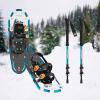 image:imageRetrospec Drifter Snowshoes amp Trekking Poles Bundle with Adjustable Bindings  Lightweight Aluminum Snow Shoes for Women amp Men  All Terrain Hiking amp Winter SportsIce Cap