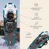 image:imageRetrospec Drifter Snowshoes amp Trekking Poles Bundle with Adjustable Bindings  Lightweight Aluminum Snow Shoes for Women amp Men  All Terrain Hiking amp Winter SportsIce Cap