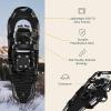 image:imageRetrospec Drifter Snowshoes amp Trekking Poles Bundle with Adjustable Bindings  Lightweight Aluminum Snow Shoes for Women amp Men  All Terrain Hiking amp Winter SportsBlack Ice