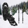 image:imageRetrospec Drifter Snowshoes amp Trekking Poles Bundle with Adjustable Bindings  Lightweight Aluminum Snow Shoes for Women amp Men  All Terrain Hiking amp Winter SportsBlack Ice