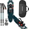 image:imageRetrospec Drifter Snowshoes amp Trekking Poles Bundle with Adjustable Bindings  Lightweight Aluminum Snow Shoes for Women amp Men  All Terrain Hiking amp Winter SportsSuperior Blue