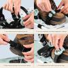 image:imageRetrospec Drifter Snowshoes for Women amp Men  Lightweight Aluminum Frame Snow Shoes with Double Ratchet Binding System Heel Lifts amp Carry Bag for All Terrain Hiking amp Winter SportsWinter Mint