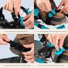image:imageRetrospec Drifter Snowshoes for Women amp Men  Lightweight Aluminum Frame Snow Shoes with Double Ratchet Binding System Heel Lifts amp Carry Bag for All Terrain Hiking amp Winter SportsIce Cap