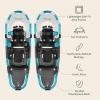 image:imageRetrospec Drifter Snowshoes for Women amp Men  Lightweight Aluminum Frame Snow Shoes with Double Ratchet Binding System Heel Lifts amp Carry Bag for All Terrain Hiking amp Winter SportsIce Cap