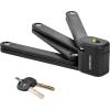 image:imageRetrospec Fortitude Folding Bike Lock  Heavy Duty AntiTheft 5mm Coated Steel Cut Resistant Bars Disc Cylinder Pick Resistant Lock with 2 Rust Resistant Keys and Lock CarrierMatte Black