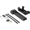 image:imageRetrospec Fortitude Folding Bike Lock  Heavy Duty AntiTheft 5mm Coated Steel Cut Resistant Bars Disc Cylinder Pick Resistant Lock with 2 Rust Resistant Keys and Lock CarrierMatte Black