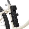 image:imageRetrospec Fortitude Folding Bike Lock  Heavy Duty AntiTheft 5mm Coated Steel Cut Resistant Bars Disc Cylinder Pick Resistant Lock with 2 Rust Resistant Keys and Lock CarrierMatte Black