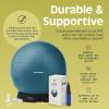 image:imageRetrospec Luna Exercise Ball with Pump  AntiBurst Fitness Equipment for Yoga Core Training amp Stability  Home Gym Swiss Ball for Office amp PregnancyOcean Blue