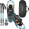 image:imageRetrospec Drifter Snowshoes amp Trekking Poles Bundle with Adjustable Bindings  Lightweight Aluminum Snow Shoes for Women amp Men  All Terrain Hiking amp Winter SportsIce Cap