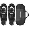 image:imageRetrospec Drifter Snowshoes for Women amp Men  Lightweight Aluminum Frame Snow Shoes with Double Ratchet Binding System Heel Lifts amp Carry Bag for All Terrain Hiking amp Winter SportsBlack Ice