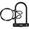 image:imageRetrospec Lookout ULock Bike Lock with 4Ft Security Cable Heavy Duty AntiTheft Bicycle Lock with 14mm Shackle Pick Resistant amp Secure AntiRotation DesignMatte Black