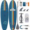 image:imageRetrospec Weekender Inflatable Stand Up Paddle Board Includes Paddle Pump and Accessories 106 Lightweight iSUP Puncture Resistant Inflatable Paddle Board for AdultsNavy Zion