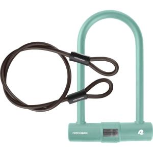 image:imageRetrospec Lookout ULock Bike Lock with 4Ft Security Cable Heavy Duty AntiTheft Bicycle Lock with 14mm Shackle Pick Resistant amp Secure AntiRotation DesignMatte Matcha