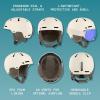 image:imageRetrospec Comstock Ski Helmet  Snowboard Helmet for Adults amp Youth  Adjustable Fit Snow Helmet with Protective Shell and Breathable Vents for Men Women Boys amp GirlsMatte Eggshell