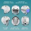 image:imageRetrospec Comstock Ski Helmet  Snowboard Helmet for Adults amp Youth  Adjustable Fit Snow Helmet with Protective Shell and Breathable Vents for Men Women Boys amp GirlsMatte White