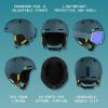 image:imageRetrospec Comstock Ski Helmet  Snowboard Helmet for Adults amp Youth  Adjustable Fit Snow Helmet with Protective Shell and Breathable Vents for Men Women Boys amp GirlsMatte Superior Blue