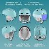 image:imageRetrospec Comstock Ski Helmet  Snowboard Helmet for Adults amp Youth  Adjustable Fit Snow Helmet with Protective Shell and Breathable Vents for Men Women Boys amp GirlsMatte Blue Ridge