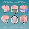 image:imageRetrospec Comstock Ski Helmet  Snowboard Helmet for Adults amp Youth  Adjustable Fit Snow Helmet with Protective Shell and Breathable Vents for Men Women Boys amp GirlsMatte Rose