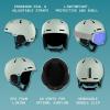image:imageRetrospec Comstock Ski Helmet  Snowboard Helmet for Adults amp Youth  Adjustable Fit Snow Helmet with Protective Shell and Breathable Vents for Men Women Boys amp GirlsMatte Sprucestone