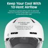image:imageRetrospec Comstock Ski Helmet  Snowboard Helmet for Adults amp Youth  Adjustable Fit Snow Helmet with Protective Shell and Breathable Vents for Men Women Boys amp GirlsMatte White