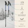 image:imageRetrospec Drifter Kids Snowshoes Bundle with Adjustable Trekking Poles  Lightweight Aluminum Hiking Sticks Collapsible for Boys amp Girls All Terrain  Walking Sticks with Carrying BagBrash Blue