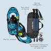 image:imageRetrospec Drifter Kids Snowshoes Bundle with Adjustable Trekking Poles  Lightweight Aluminum Hiking Sticks Collapsible for Boys amp Girls All Terrain  Walking Sticks with Carrying BagBrash Blue