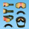 image:imageRetrospec Flume Ski Goggles for Men and Women UV ProtectionMatte BasaltJasper