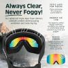 image:imageRetrospec Flume Ski Goggles for Men and Women UV ProtectionMatte BlackKaleido