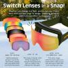 image:imageRetrospec Flume Ski Goggles for Men and Women UV ProtectionMatte ForestHeliodor