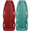 image:imageRetrospec Retrorider Plastic Snow Sled  Toboggan Style with Pull Rope ColdResistant Coating and Hard Bottom for Smooth Downhill Rides  Available in 35 and 48 Sizes for Kids and AdultsBrrgundy  Wintertide