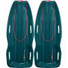 image:imageRetrospec Retrorider Plastic Snow Sled  Toboggan Style with Pull Rope ColdResistant Coating and Hard Bottom for Smooth Downhill Rides  Available in 35 and 48 Sizes for Kids and AdultsSnowy Spruce