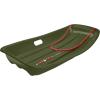 image:imageRetrospec Retrorider Plastic Snow Sled  Toboggan Style with Pull Rope ColdResistant Coating and Hard Bottom for Smooth Downhill Rides  Available in 35 and 48 Sizes for Kids and AdultsMistletoe