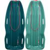 image:imageRetrospec Retrorider Plastic Snow Sled  Toboggan Style with Pull Rope ColdResistant Coating and Hard Bottom for Smooth Downhill Rides  Available in 35 and 48 Sizes for Kids and AdultsSnowy Spruce  Wintertide