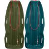 image:imageRetrospec Retrorider Plastic Snow Sled  Toboggan Style with Pull Rope ColdResistant Coating and Hard Bottom for Smooth Downhill Rides  Available in 35 and 48 Sizes for Kids and AdultsMistletoe  Snowy Spruce