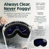 image:imageRetrospec Traverse Plus Ski amp Snowboard Snow Goggles and Interchangeble Lenses for Men and Women AntiFog and OTG DesignMatte WhiteSapphire