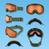 image:imageRetrospec Traverse Ski Goggles  Snowboard Goggles for Men Women  100 UV Protection AntiFog Snow GogglesMatte ForestCitrine