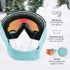 image:imageRetrospec Zenith Ski Goggles  Snowboard Goggles for Men Women Boys amp Girls  100 UV Protection AntiFog Snow GogglesMatte Winter MintJasper