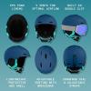 image:imageRetrospec Zephyr Ski Helmet  Snowboard Helmet for Adults amp Youth with Adjustable Fit 9 Breathable Vents Removable Washable Earmuffs  Snow Sports Helmet for Men amp WomenMatte Navy