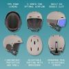 image:imageRetrospec Zephyr Ski Helmet  Snowboard Helmet for Adults amp Youth with Adjustable Fit 9 Breathable Vents Removable Washable Earmuffs  Snow Sports Helmet for Men amp WomenMatte Canyon