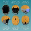 image:imageRetrospec Zephyr Ski Helmet  Snowboard Helmet for Adults amp Youth with Adjustable Fit 9 Breathable Vents Removable Washable Earmuffs  Snow Sports Helmet for Men amp WomenMatte Acorn