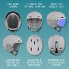 image:imageRetrospec Zephyr Ski Helmet  Snowboard Helmet for Adults amp Youth with Adjustable Fit 9 Breathable Vents Removable Washable Earmuffs  Snow Sports Helmet for Men amp WomenMatte Slate
