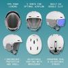 image:imageRetrospec Zephyr Ski Helmet  Snowboard Helmet for Adults amp Youth with Adjustable Fit 9 Breathable Vents Removable Washable Earmuffs  Snow Sports Helmet for Men amp WomenMatte White