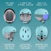 image:imageRetrospec Zephyr Ski Helmet  Snowboard Helmet for Adults amp Youth with Adjustable Fit 9 Breathable Vents Removable Washable Earmuffs  Snow Sports Helmet for Men amp WomenMatte Blue Ridge