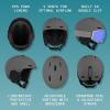 image:imageRetrospec Zephyr Ski Helmet  Snowboard Helmet for Adults amp Youth with Adjustable Fit 9 Breathable Vents Removable Washable Earmuffs  Snow Sports Helmet for Men amp WomenMatte Basalt