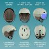image:imageRetrospec Zephyr Ski Helmet  Snowboard Helmet for Adults amp Youth with Adjustable Fit 9 Breathable Vents Removable Washable Earmuffs  Snow Sports Helmet for Men amp WomenMatte Sage