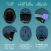 image:imageRetrospec Zephyr Ski Helmet  Snowboard Helmet for Adults amp Youth with Adjustable Fit 9 Breathable Vents Removable Washable Earmuffs  Snow Sports Helmet for Men amp WomenMatte Superior Blue