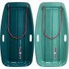 image:imageRetrospec Retrorider Plastic Snow Sled  Toboggan Style with Pull Rope ColdResistant Coating and Hard Bottom for Smooth Downhill Rides  Available in 35 and 48 Sizes for Kids and AdultsSnowy Spruce  Wintertide