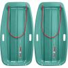 image:imageRetrospec Retrorider Plastic Snow Sled  Toboggan Style with Pull Rope ColdResistant Coating and Hard Bottom for Smooth Downhill Rides  Available in 35 and 48 Sizes for Kids and AdultsWintertide