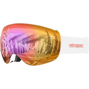image:imageRetrospec Dipper Plus Kids Ski amp Snowboard Snow Goggles amp Lens for Children Interchangeable Lens  Skiing and SnowboardingMatte WhiteOpal